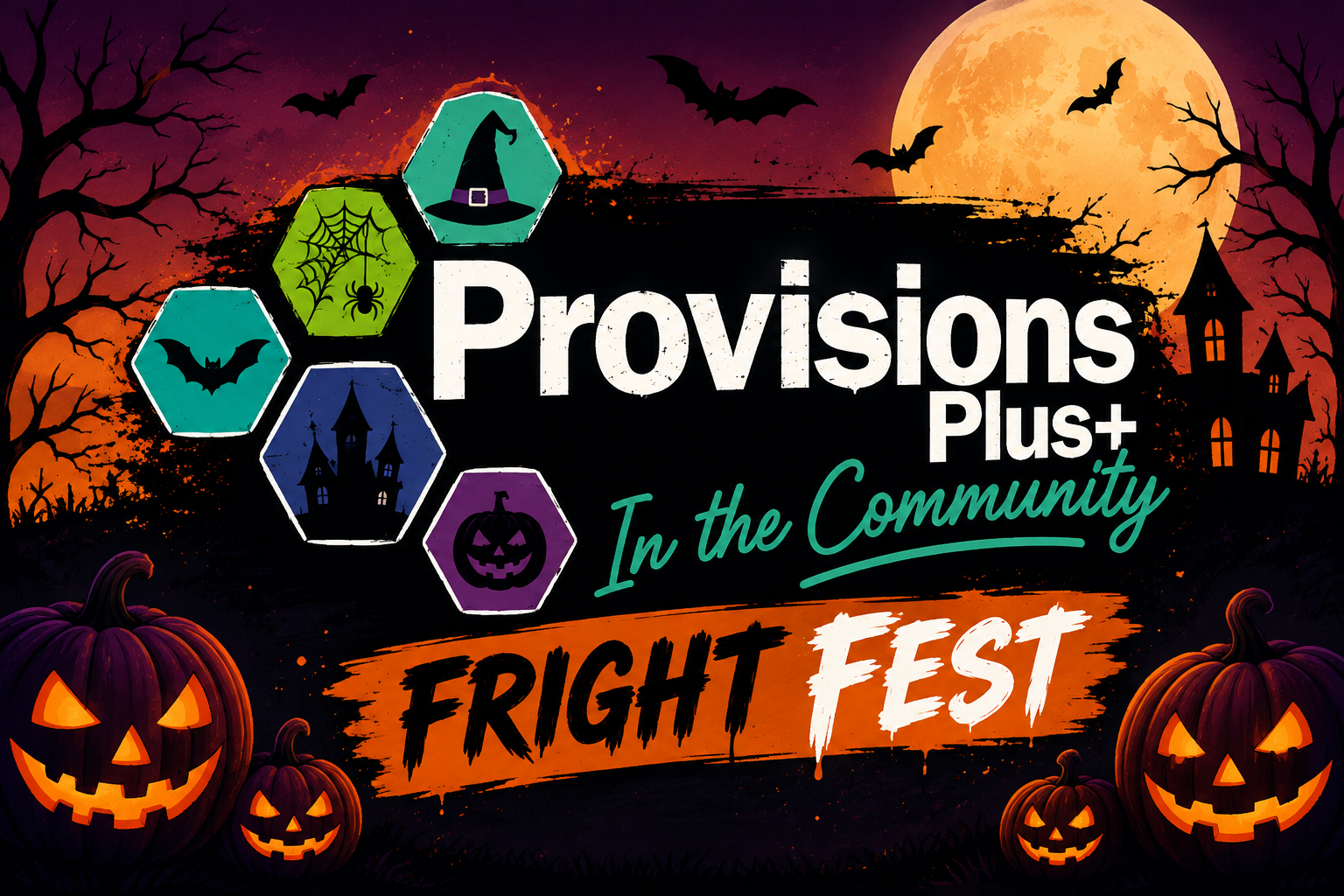 Provisions Plus+ In the Community Fright Fest event cover